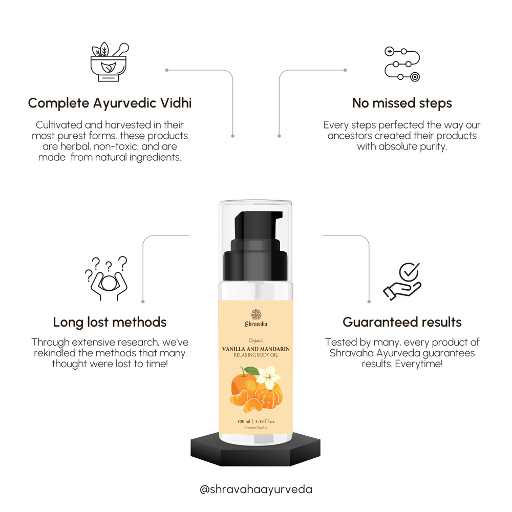 Organic Vanilla & Mandarin Relaxing Body Oil