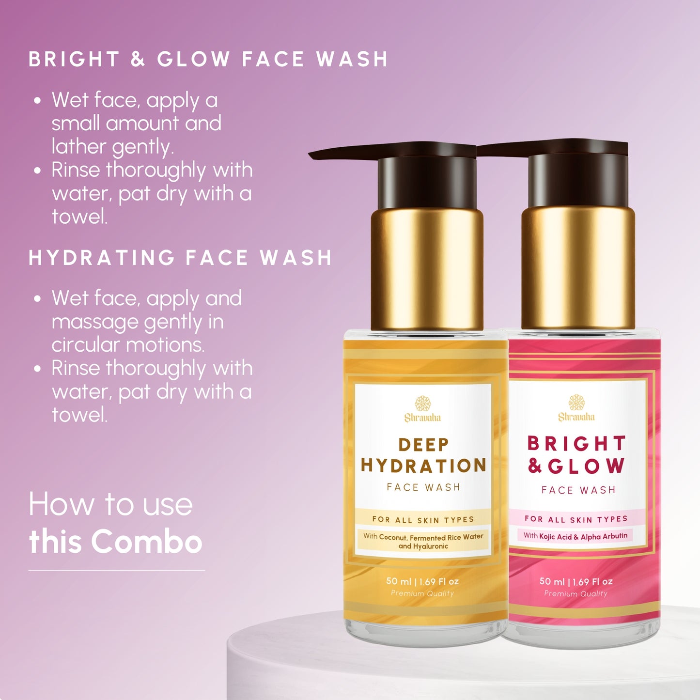 Bright & Glow & Deep Hydration Face Wash