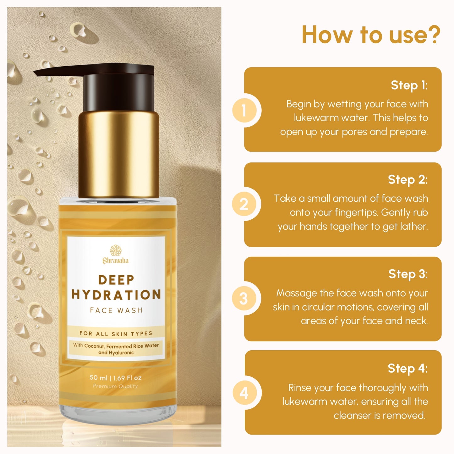 Deep Hydration Face Wash - All Skin Types