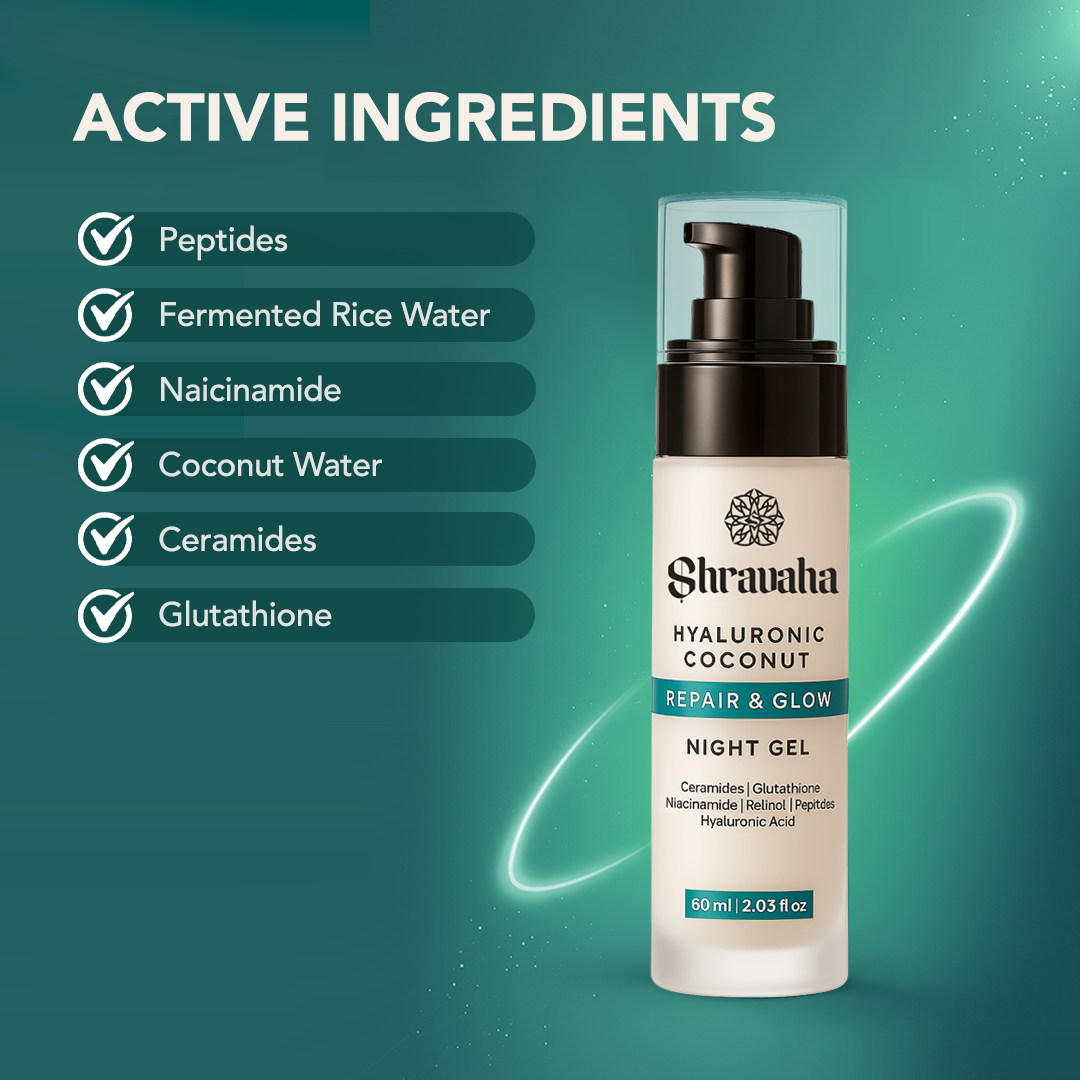 Hyaluronic Coconut Water Repair & Glow Night Gel - 60 ml