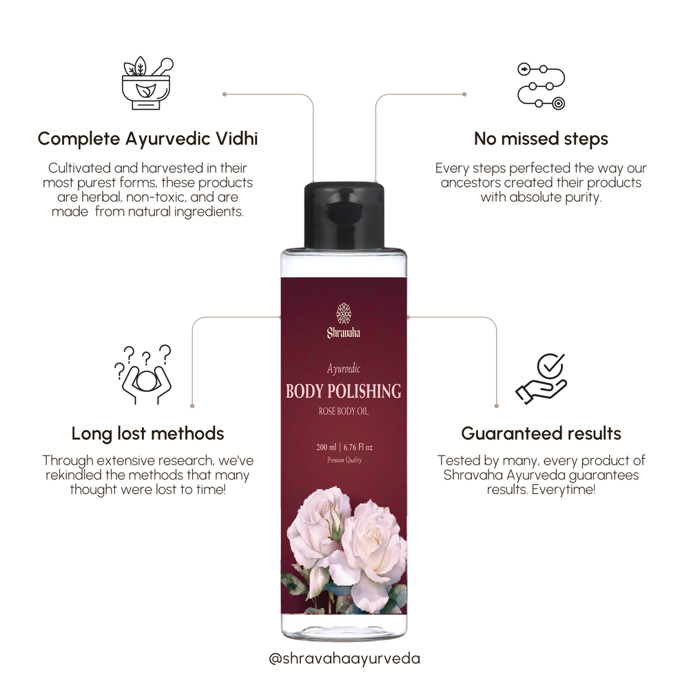 Ayurvedic Body Polishing Rose Body Oil