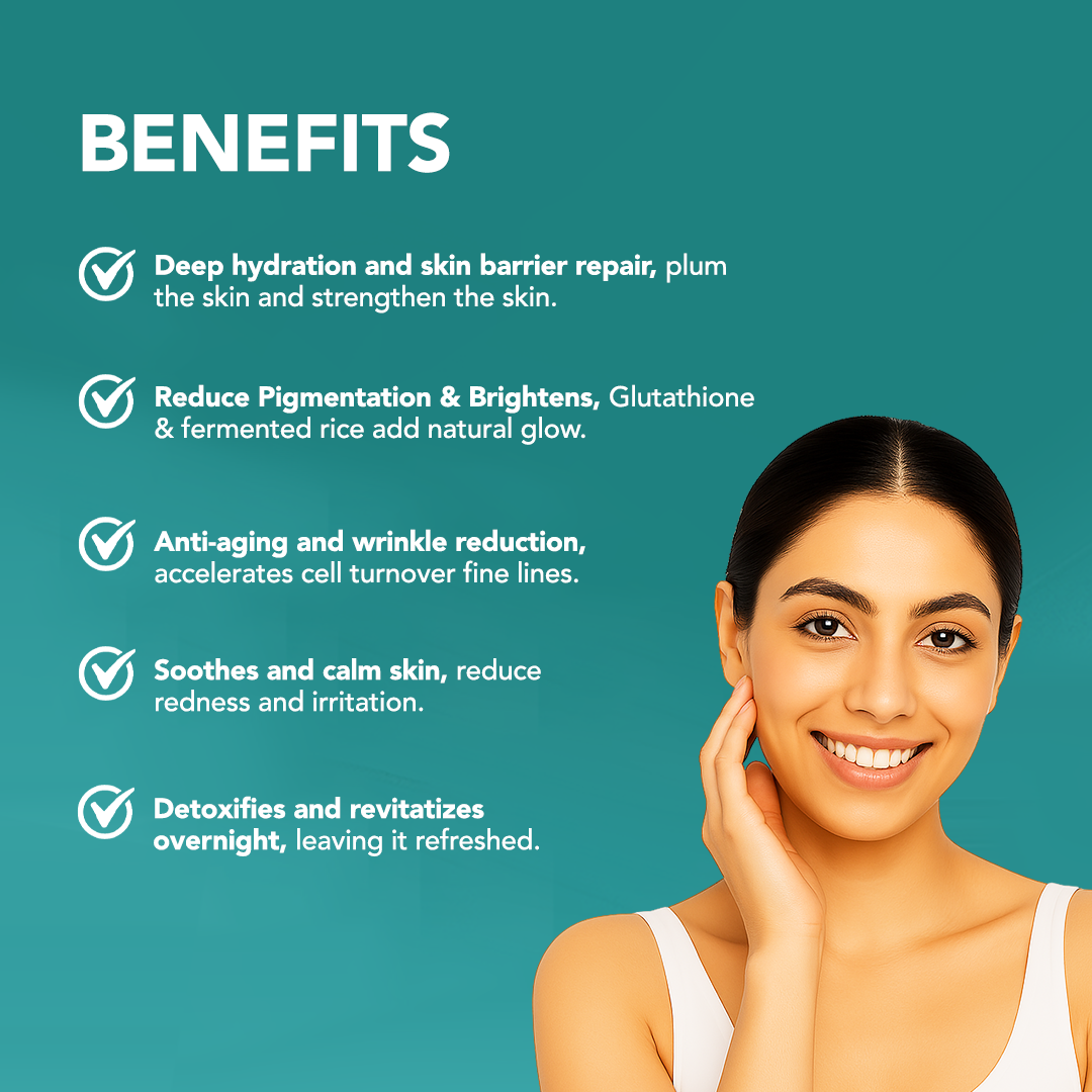 Hyaluronic Coconut Water Repair & Glow Night Gel - 60 ml