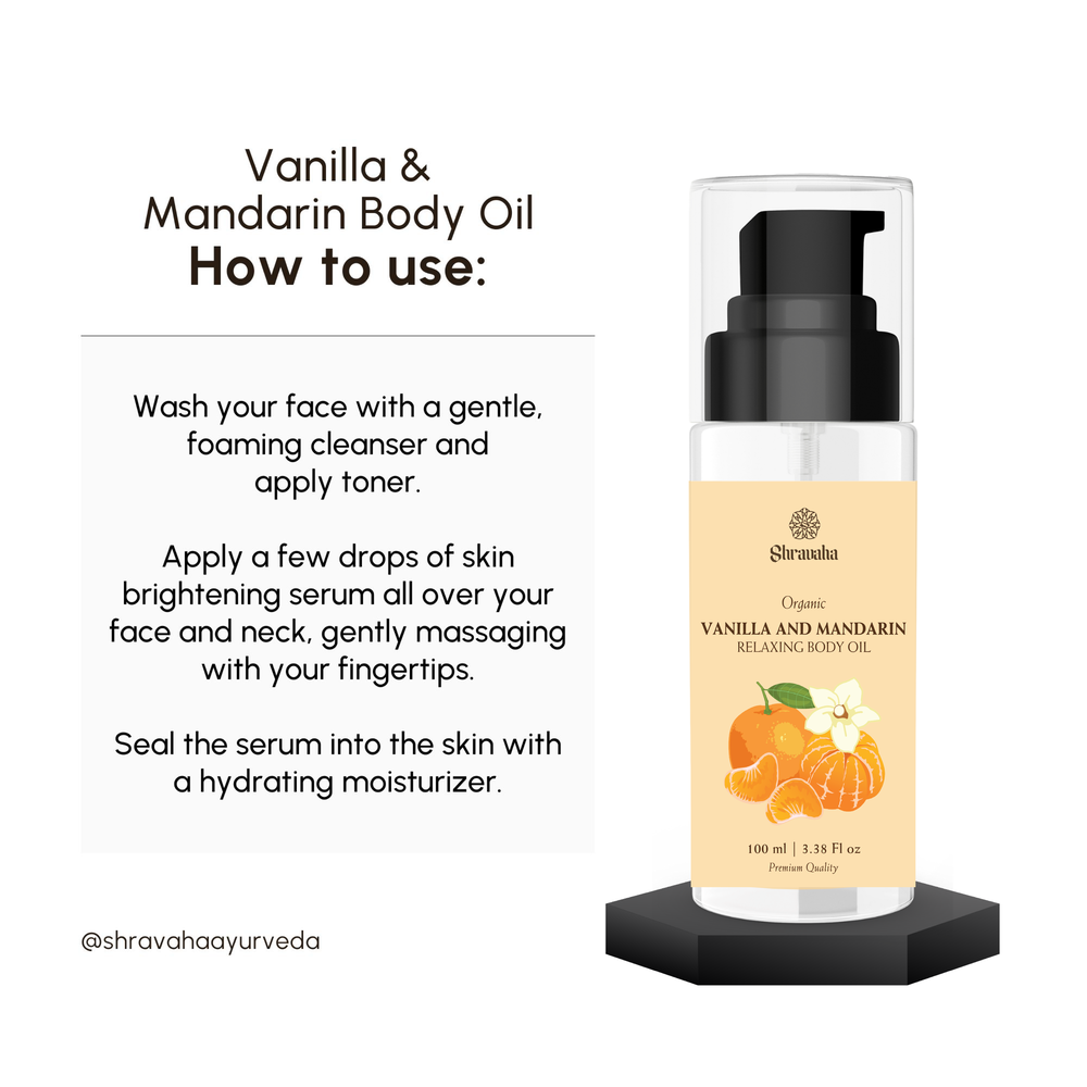 Organic Vanilla & Mandarin Relaxing Body Oil