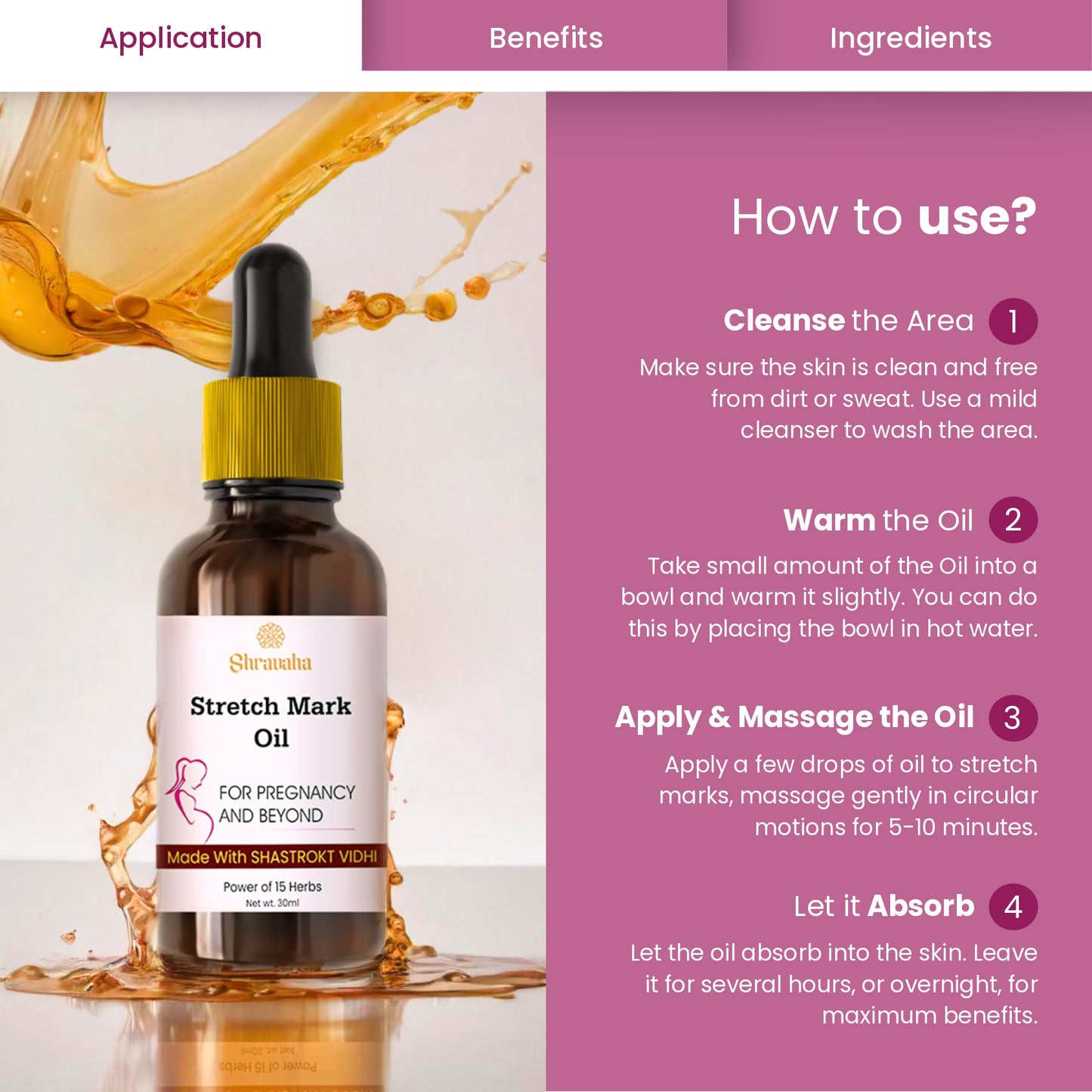 Ayurvedic Stretch Mark Oil