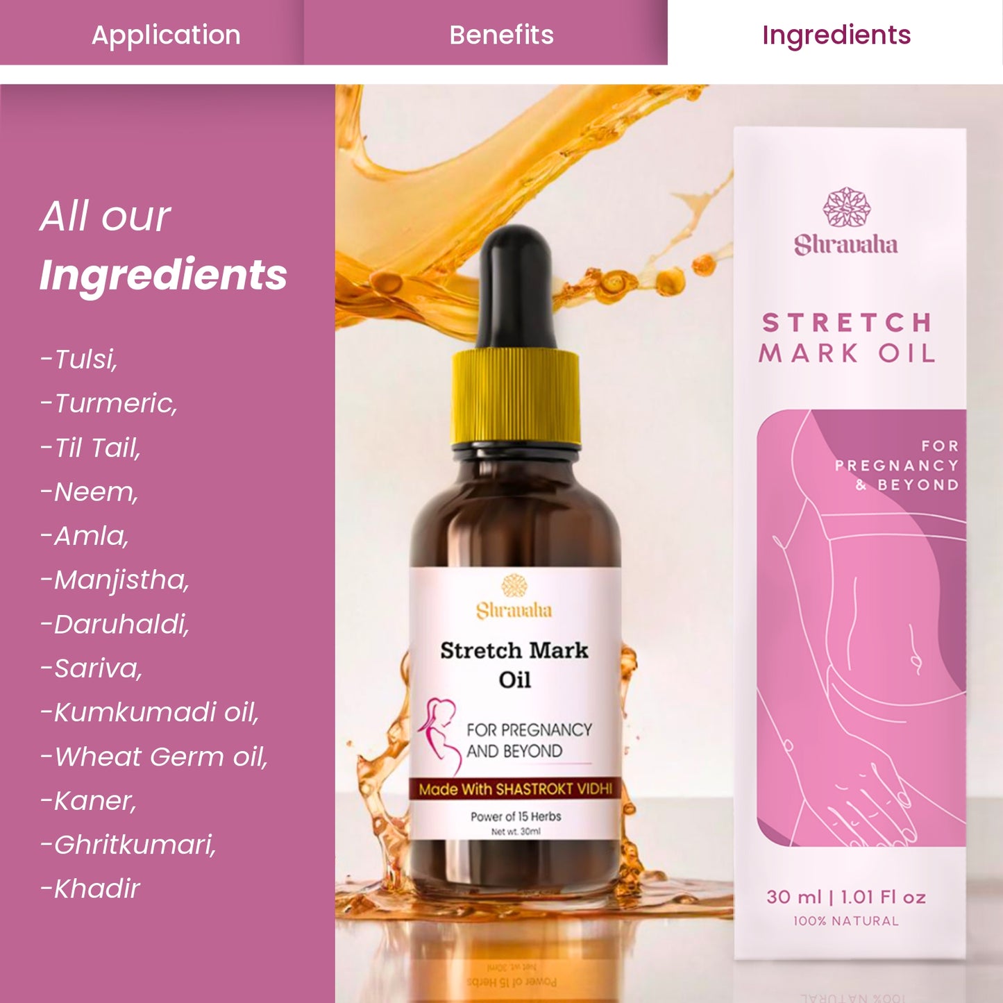 Ayurvedic Stretch Mark Oil