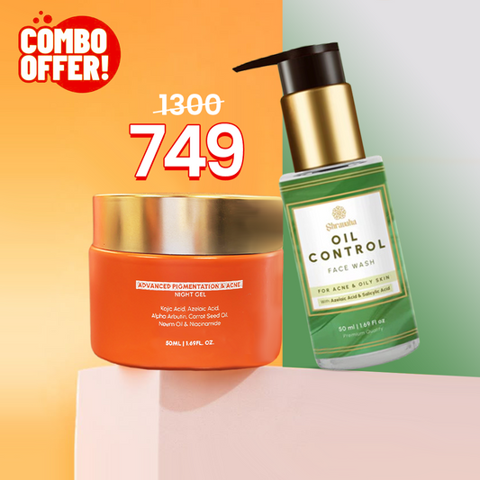 Acne & Pigmentation Gel + Oil Control Face Wash Combo  - 50 & 50 ml