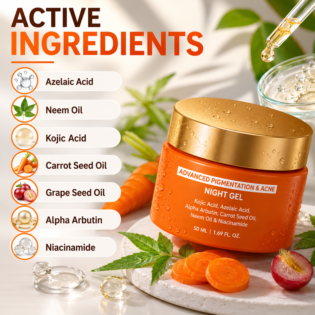 Advanced Pigmentation & Acne Night Gel - 50 ml