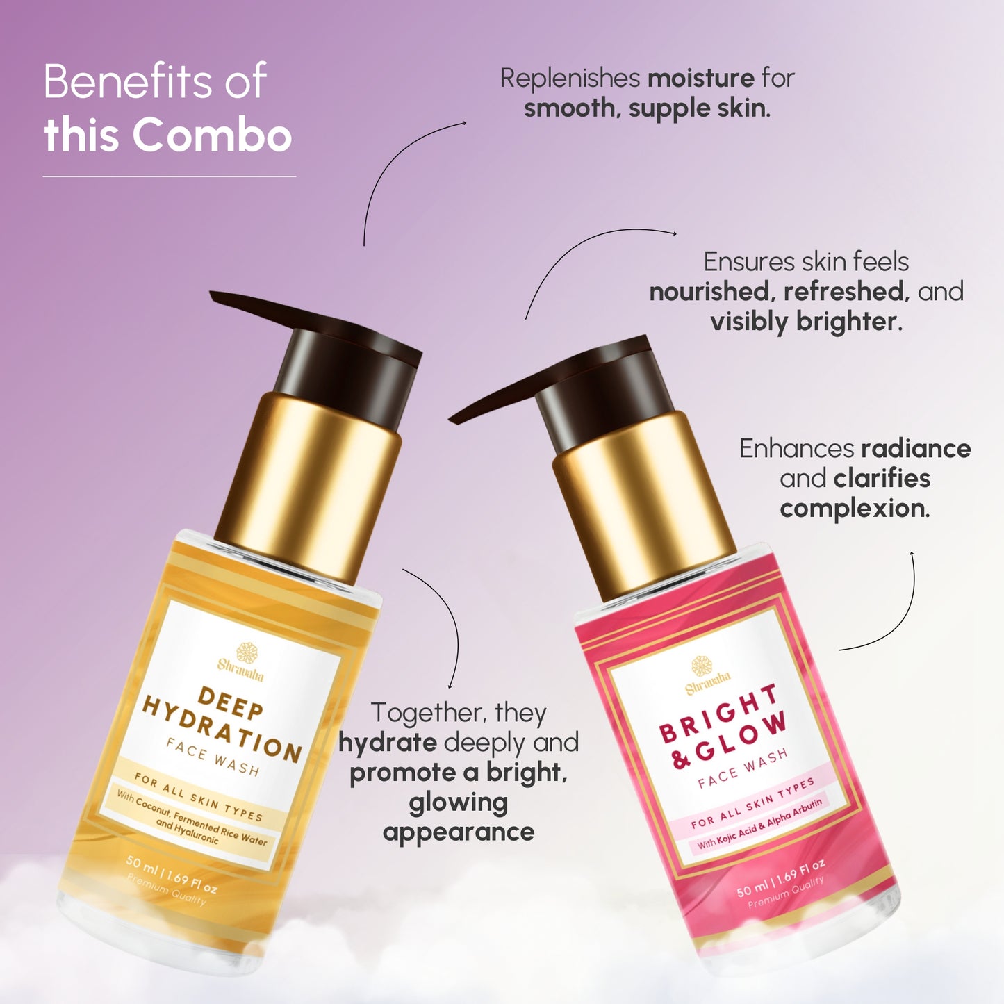 Bright & Glow & Deep Hydration Face Wash