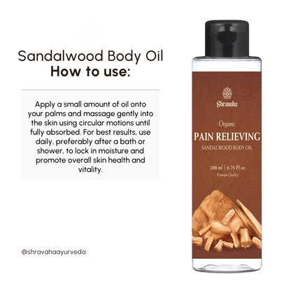 Ayurvedic Pain Relieving Sandalwood Body Oil