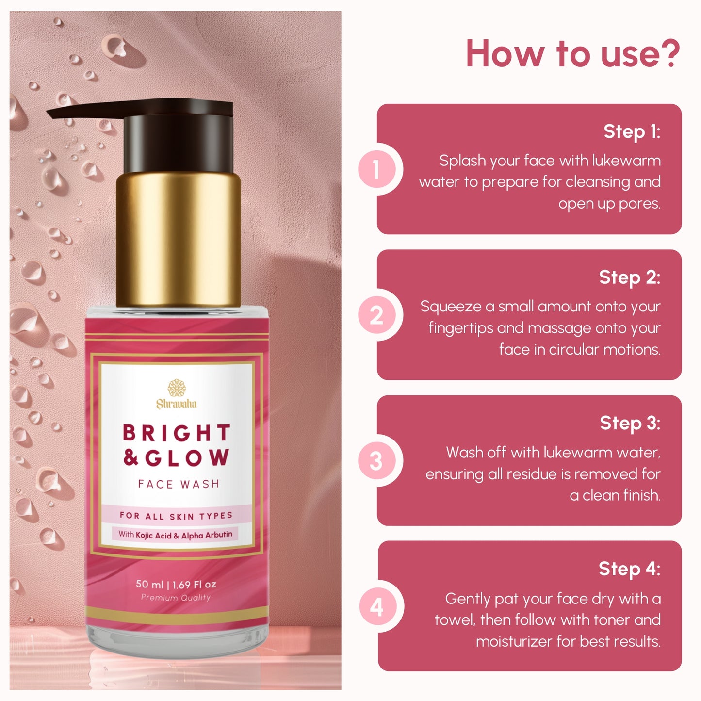 Bright & Glow Face Wash - All Skin Types