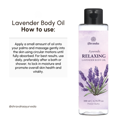 Ayurvedic Relaxing Lavender Body Oil