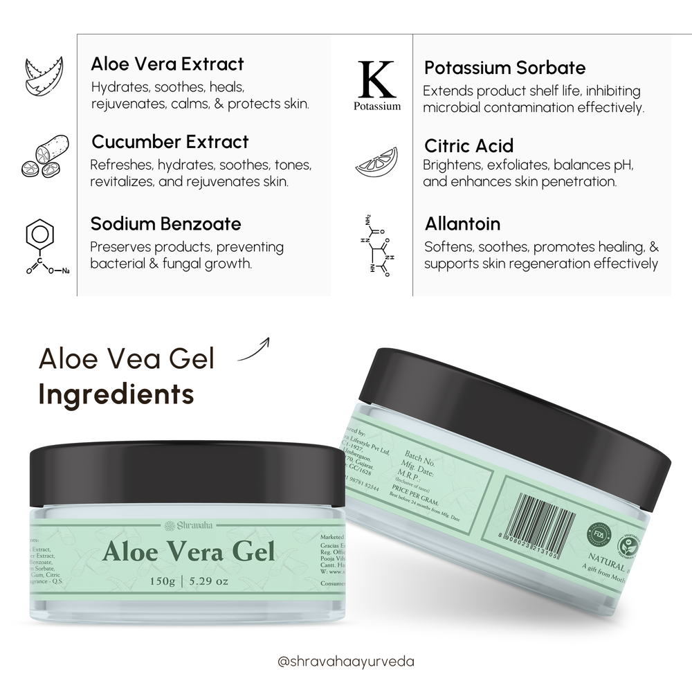 Pure Aloe Vera Gel – Shravaha