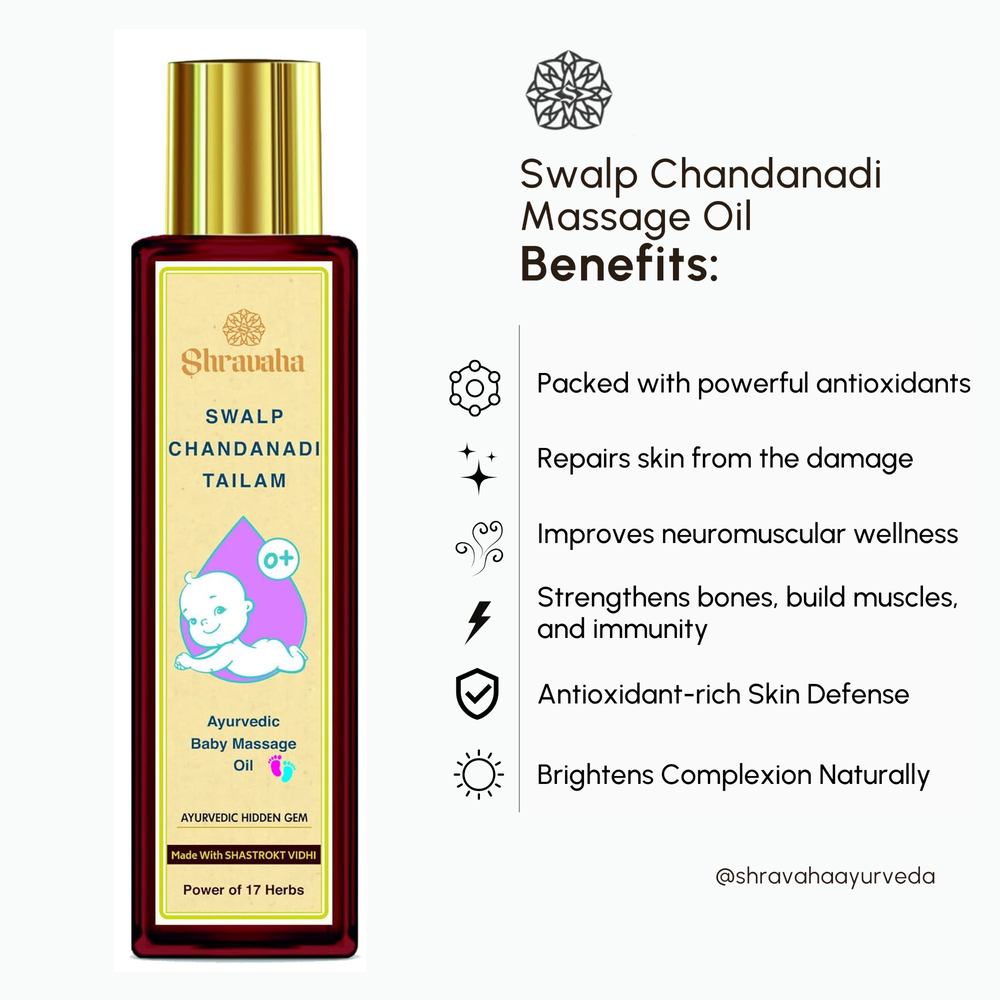 Swalp Chandanadi Tailam – Ayurvedic Baby Massage Oil