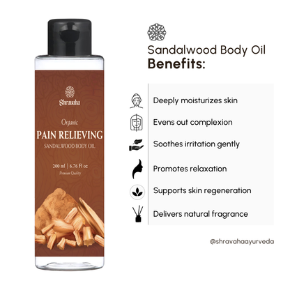 Ayurvedic Pain Relieving Sandalwood Body Oil