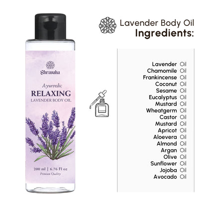 Ayurvedic Relaxing Lavender Body Oil