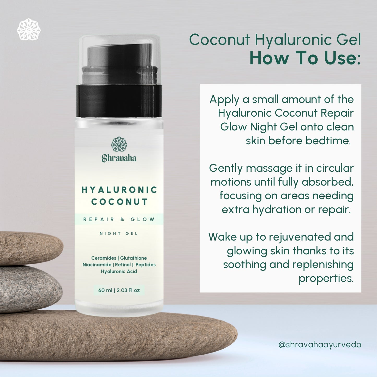Hyaluronic Coconut Water Repair & Glow Night Gel - 60 ml
