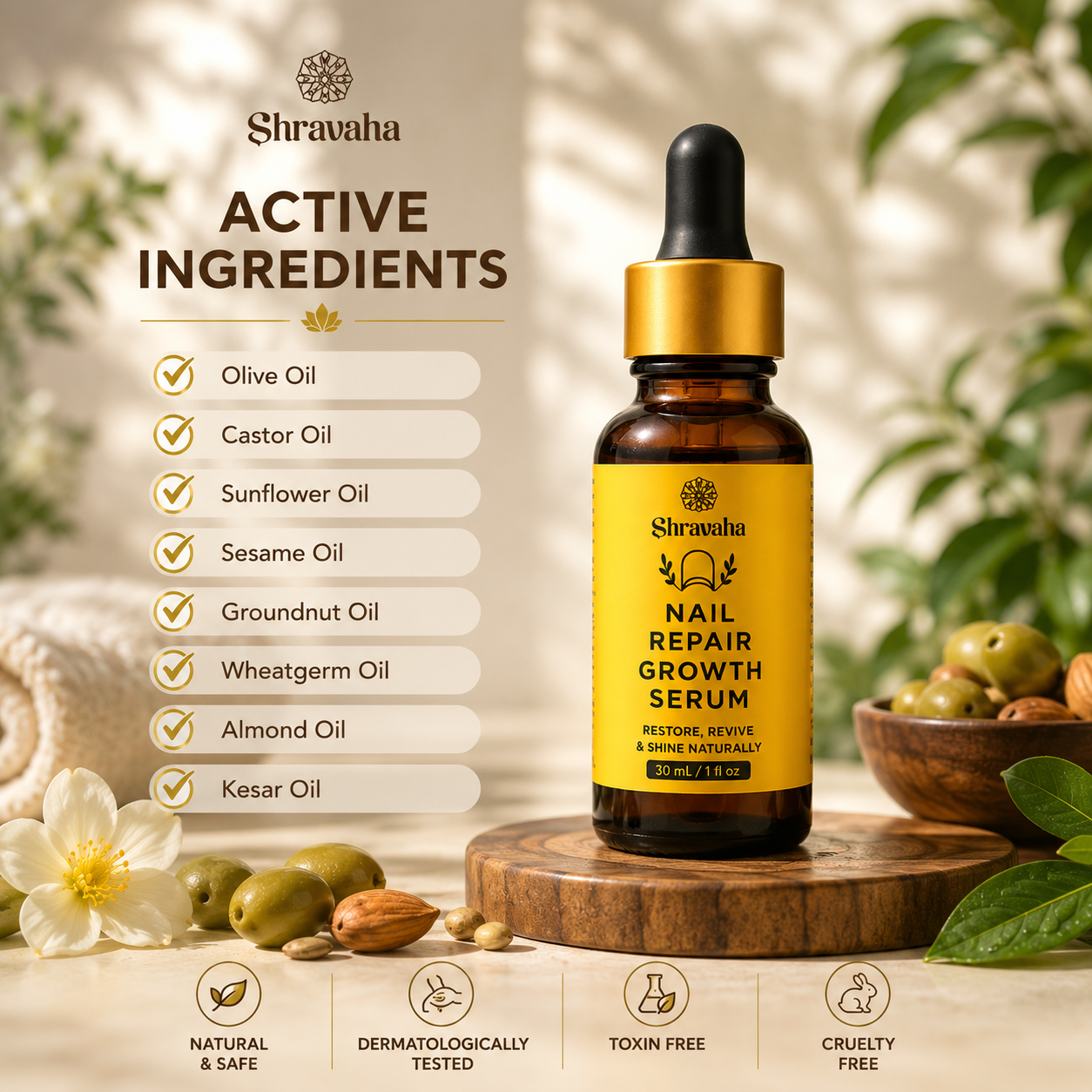 Nail Repair & Growth Serum – 1+1 Free - 60 ml