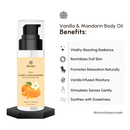 Organic Vanilla & Mandarin Relaxing Body Oil