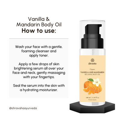 Organic Vanilla & Mandarin Relaxing Body Oil