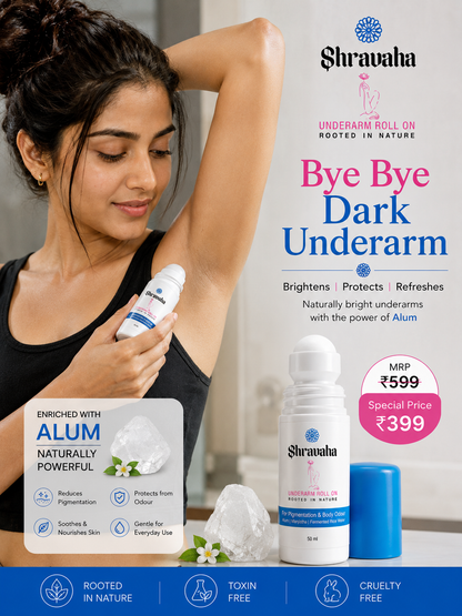 Underarm Roll On for Pigmentation & Body Odor - 50 ml