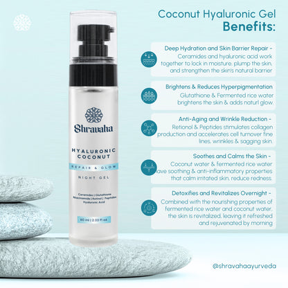 Hyaluronic Coconut Water Repair & Glow Night Gel - 60 ml