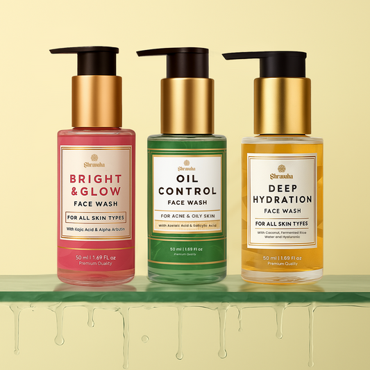 Bright & Glow ,Oil Control Face Wash & Deep Hydration Face Wash