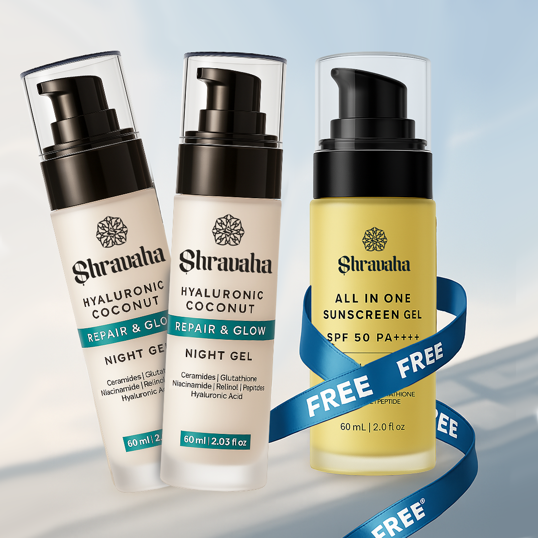 Two Coconut Hyaluronic Night Gel  + 1 Sunscreen Free - 180 ml