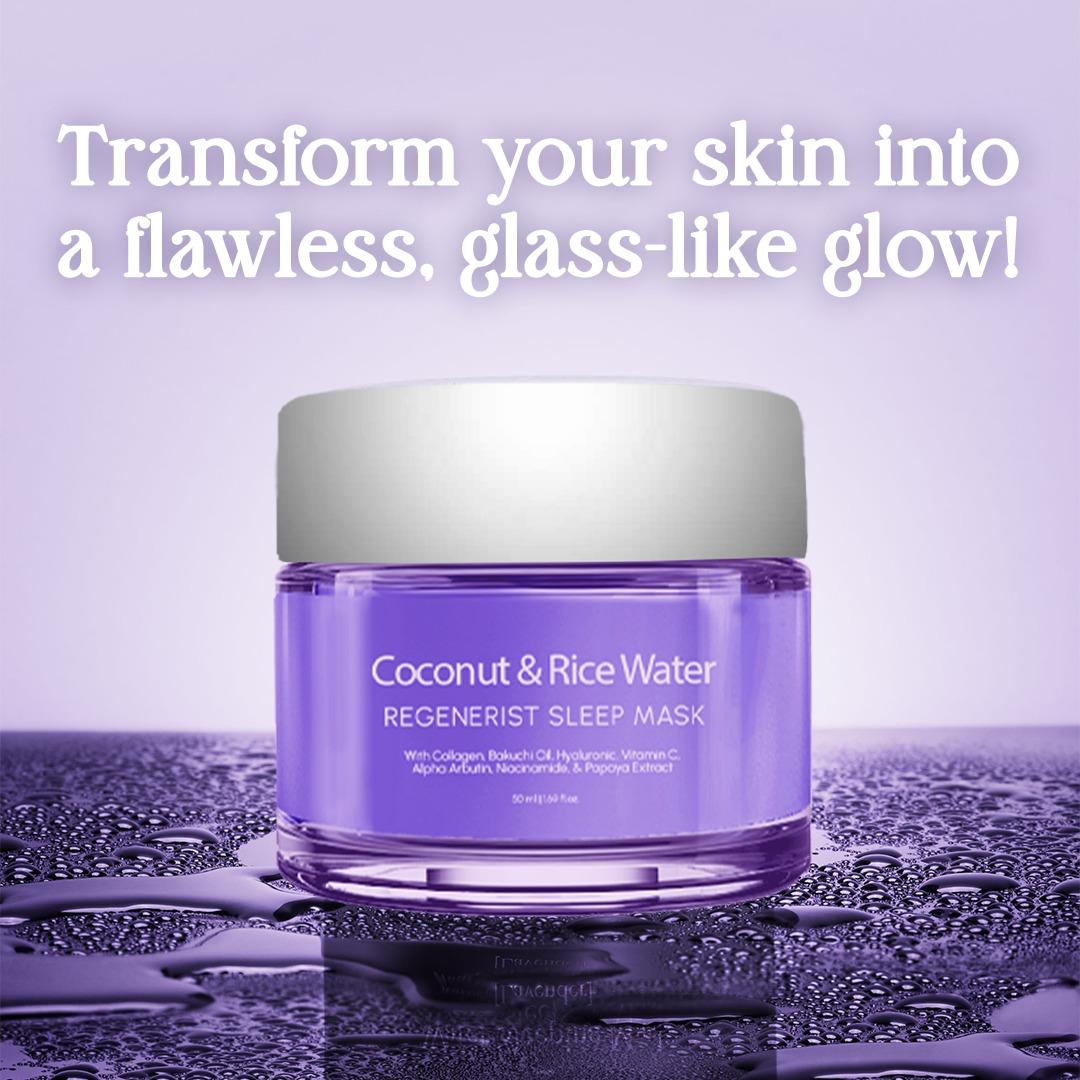 Sunscreen & Ultra Glow Sleep Mask - 110 ml