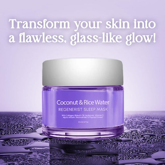 Coconut & Rice Water Glass Glow Sleep Mask -50ml