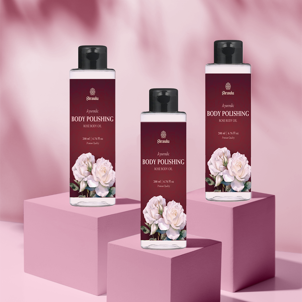 Ayurvedic Body Polishing Rose Body Oil – Shravaha
